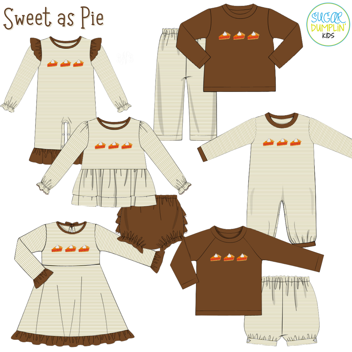 PO115: Sweet as Pie Girls Dress