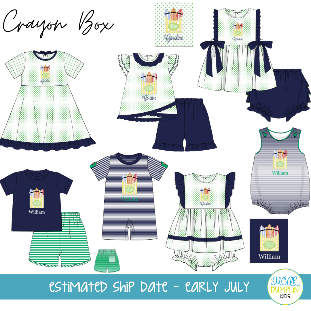 PO93: Girls Crayon Box Dress