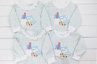 Boys Santa's Milk & Cookies Romper Lounge
