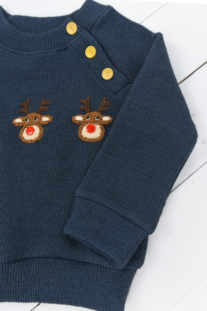 Boys Reindeer Friends Sweater