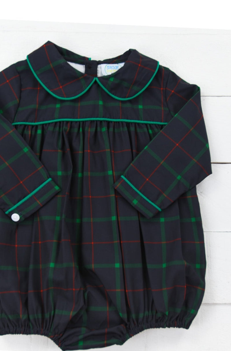 Boys Winter Plaid Bubble