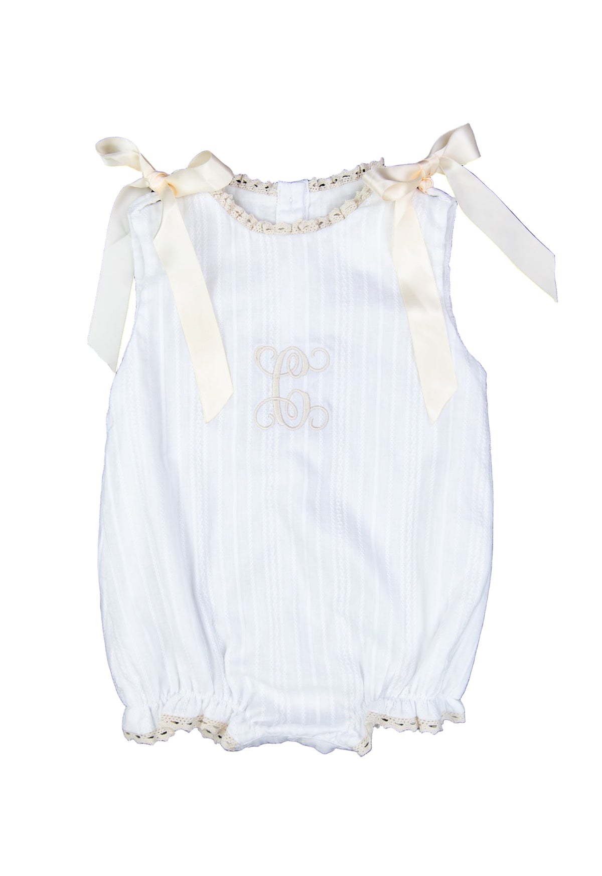 PO110: Linen White Girls Bubble