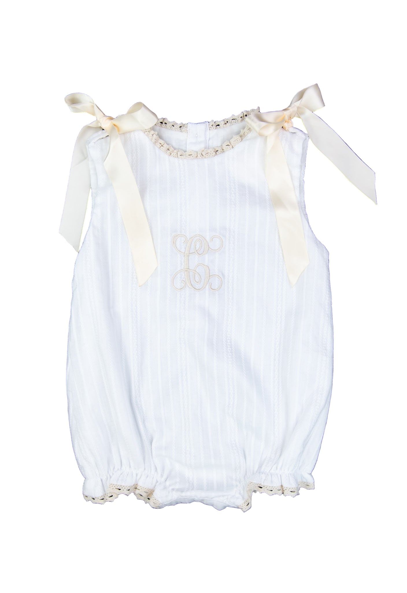 PO110: Linen White Girls Bubble