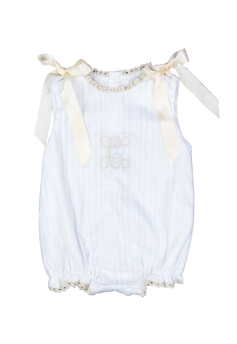 PO110: Linen White Girls Bubble