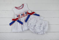 Smocked Flags Girls Bloomers
