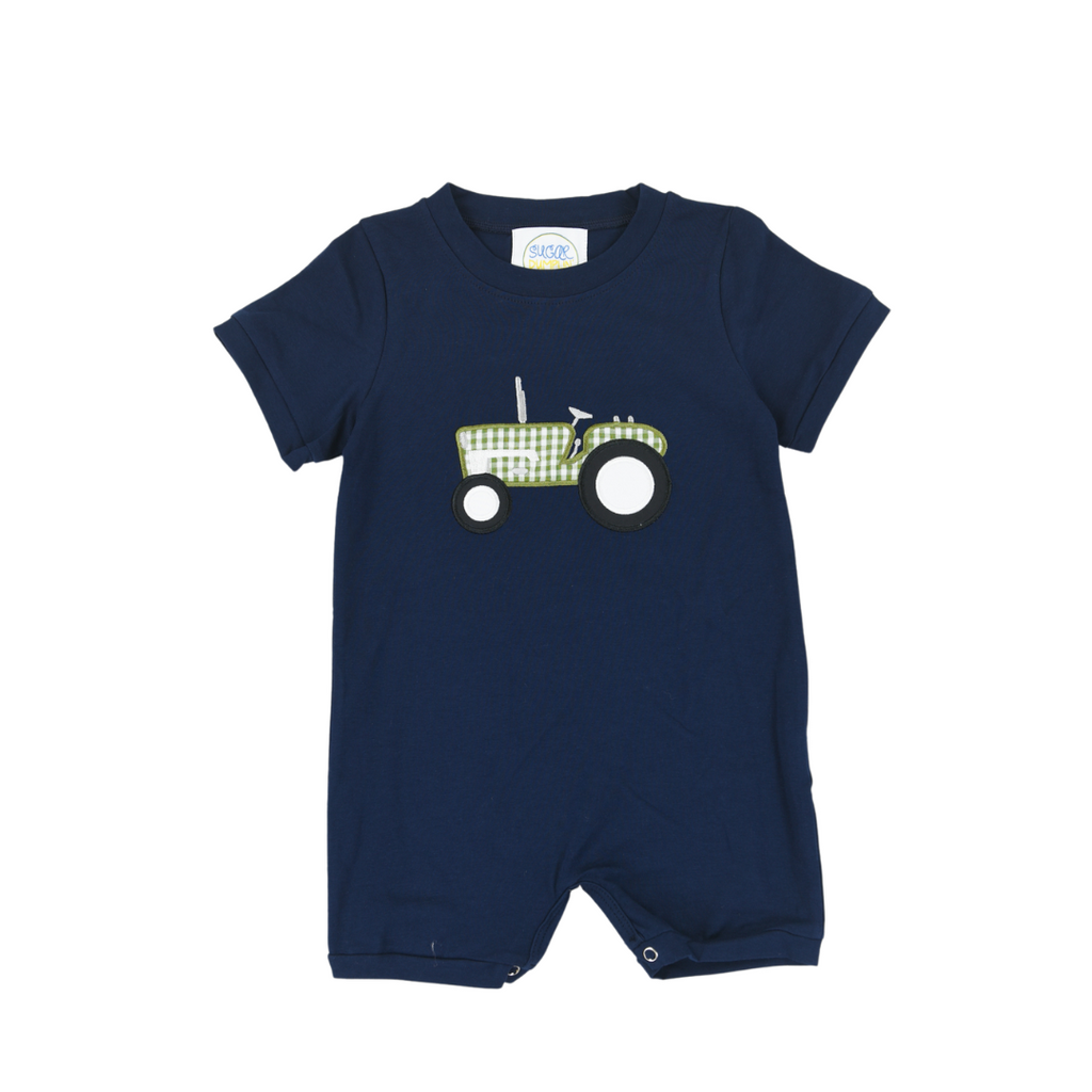 Tractor Appliqué Boy Jon Jon – Sugar Dumplin' Kids