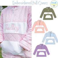 PO115: Boys Blue Quilted Name Pullover