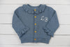PO95: Girls Sweater Weather Cardigan Sweater Sky