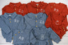 PO95: GIrls Sweater Weather Cardigan Diaper Set Sky