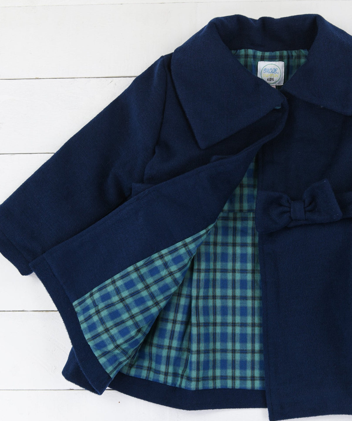 PO96: Girls Navy Pea Coat