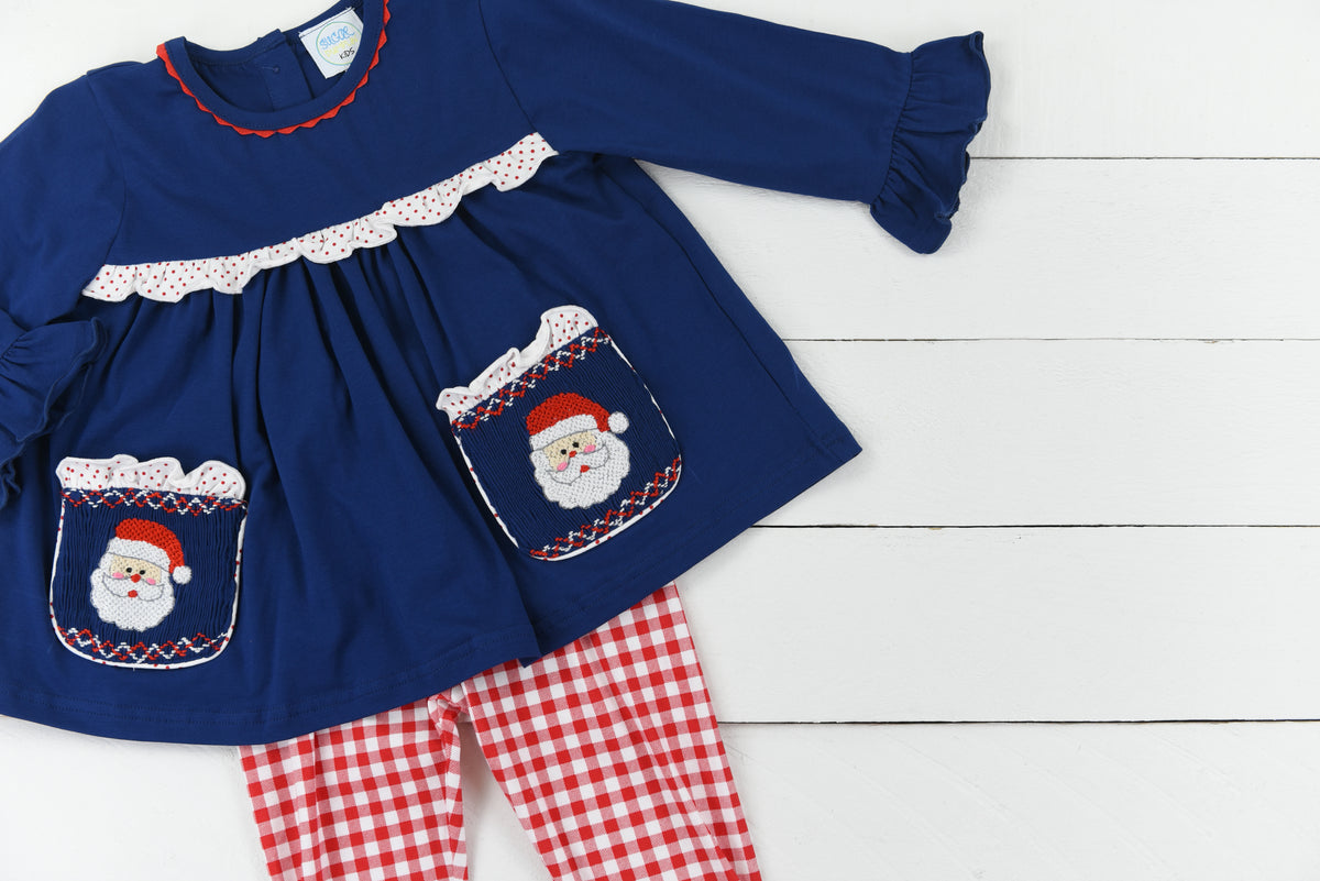 Here Comes Santa Clause Girls Pants Set