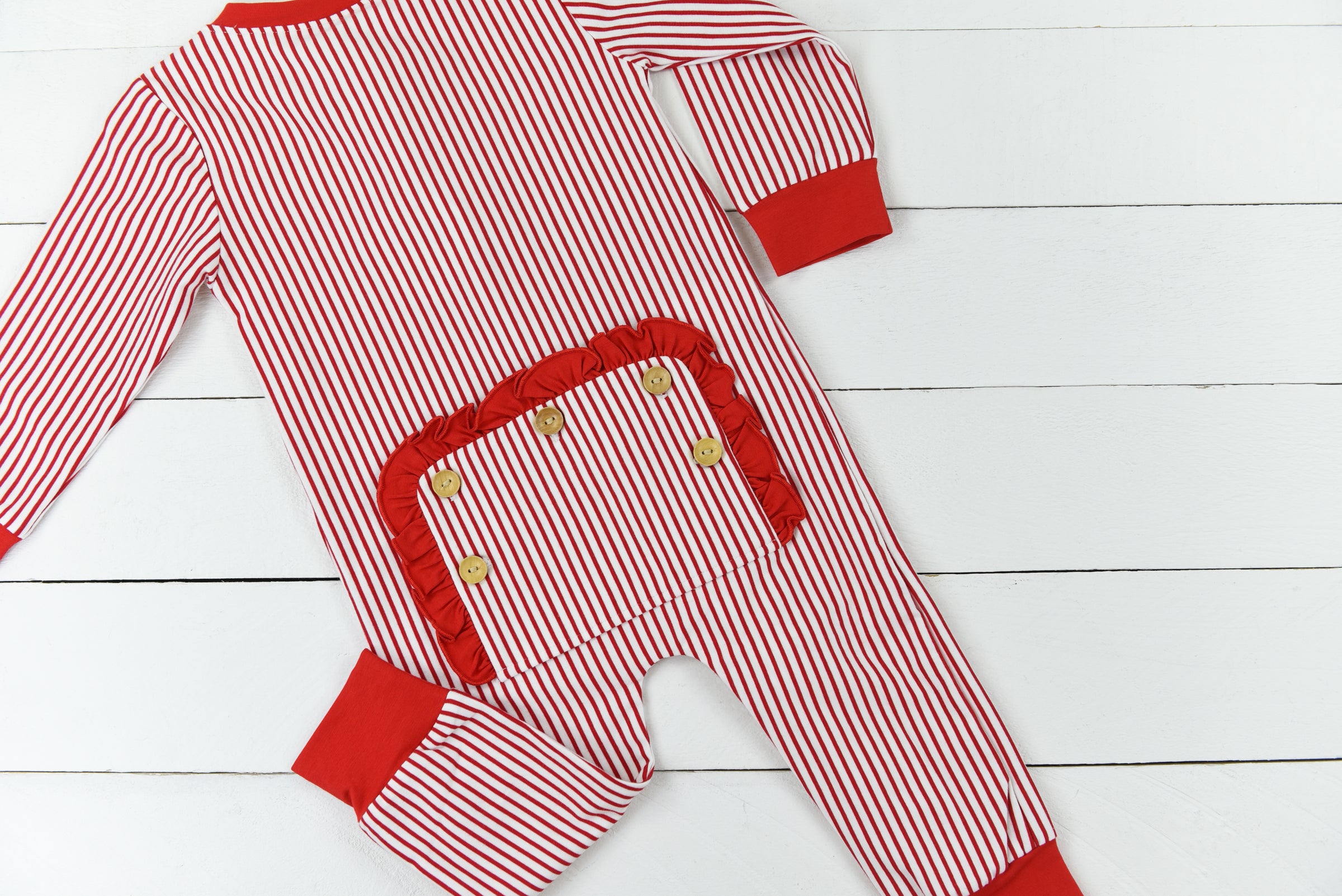 Classic Christmas Girl Ruffle Zippy