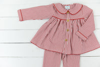 Classic Christmas Girl Pant Set