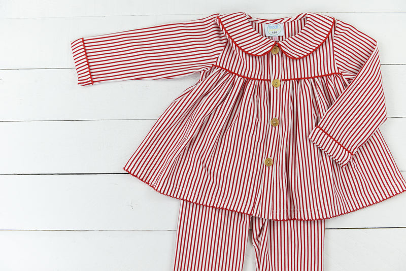 Classic Christmas Girl Pant Set