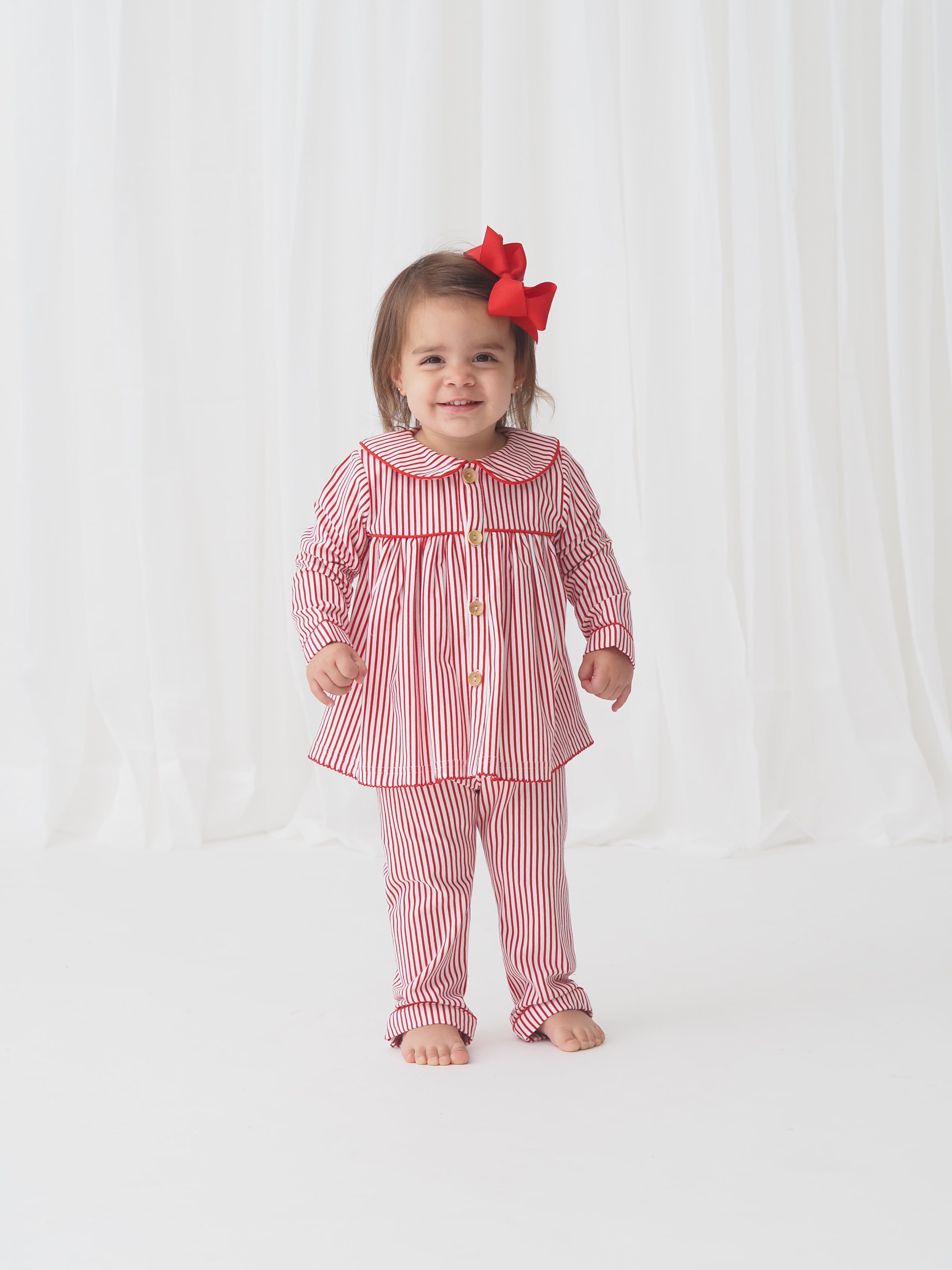 Classic Christmas Girl Pant Set