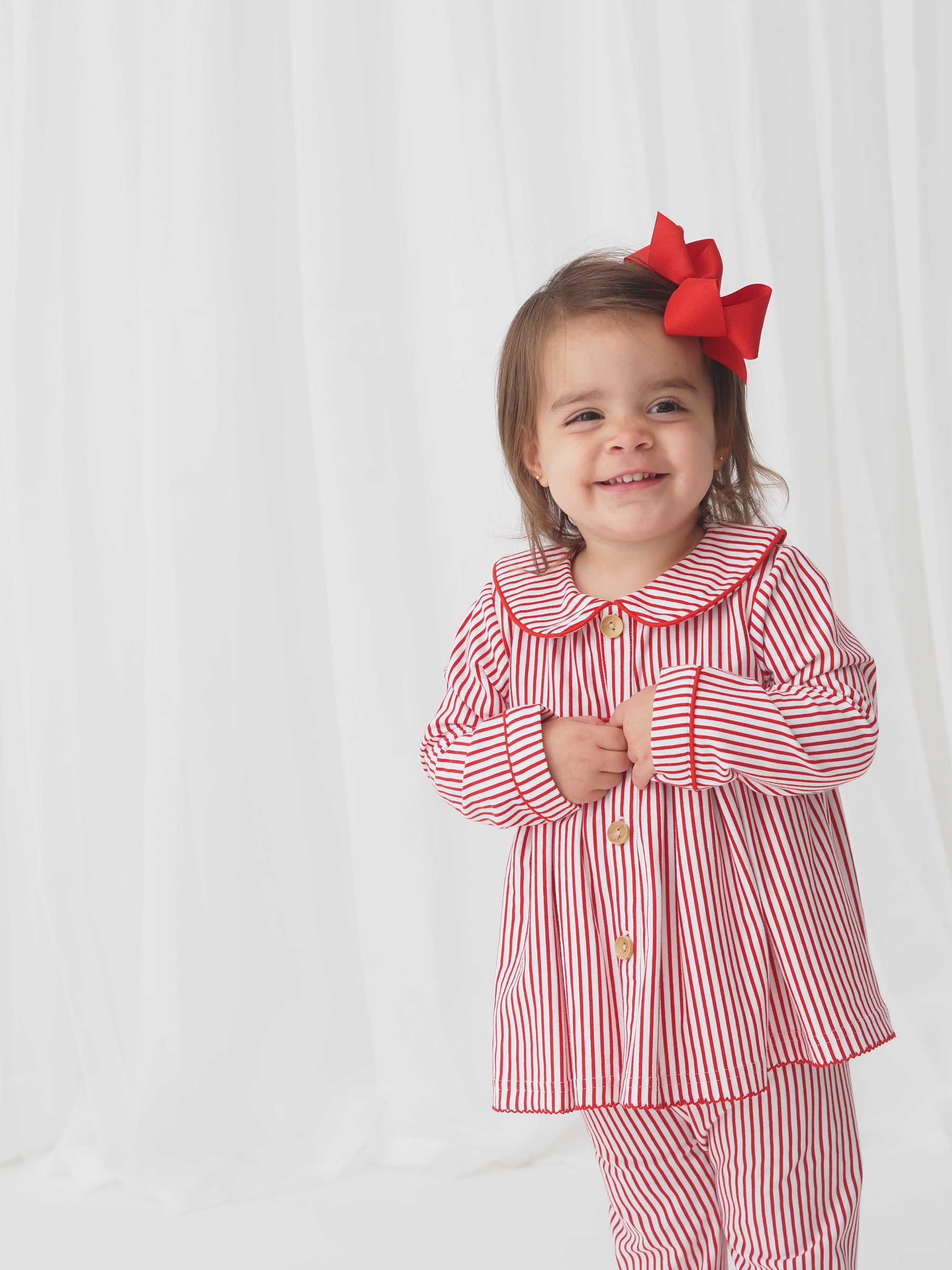 Classic Christmas Girl Pant Set