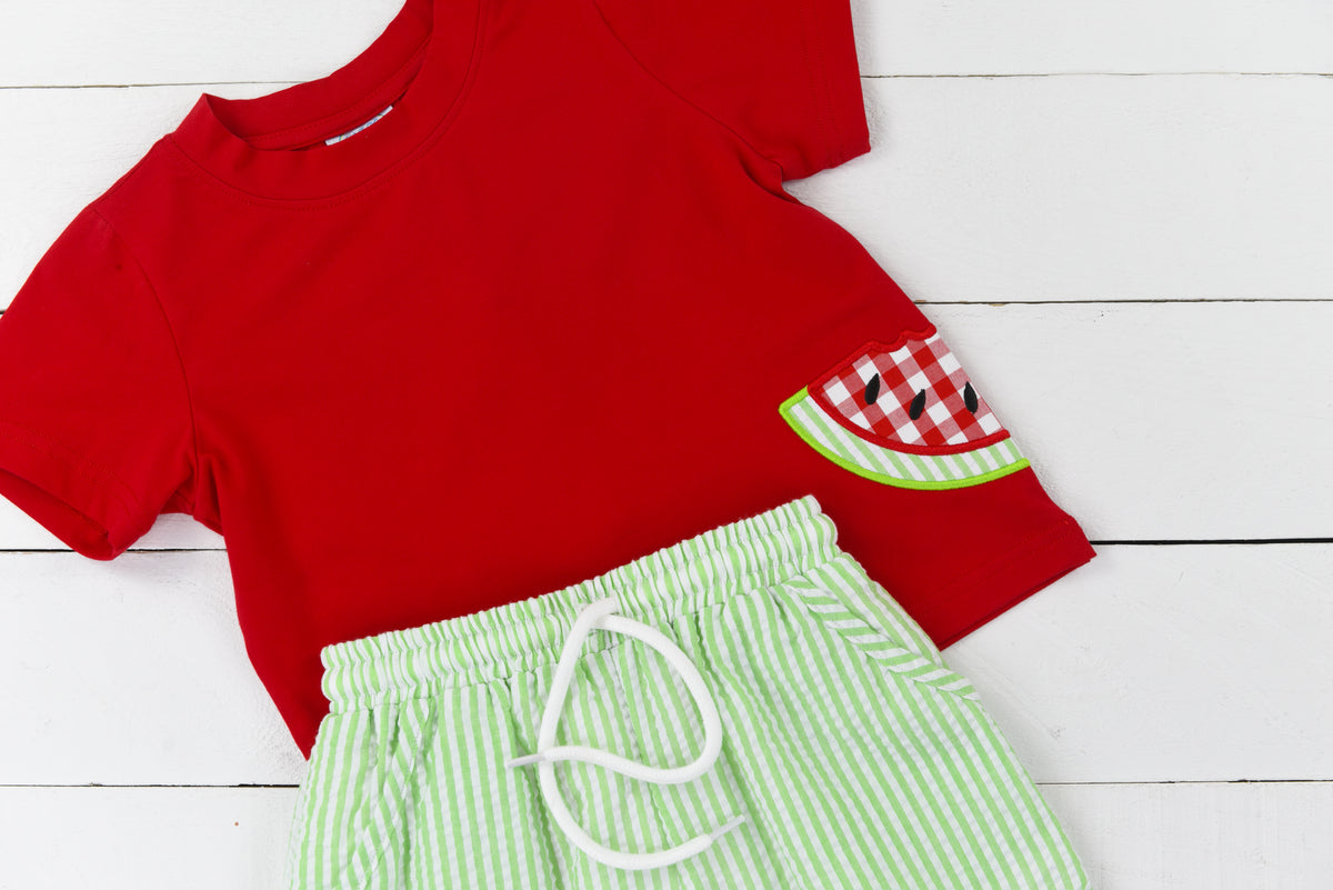 P0102: Watermelon Short Set