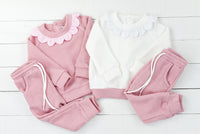 Knit Magnolia All Pink Girls Jogger Set