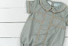 Olive and Ivory Blooms Boy Bubble