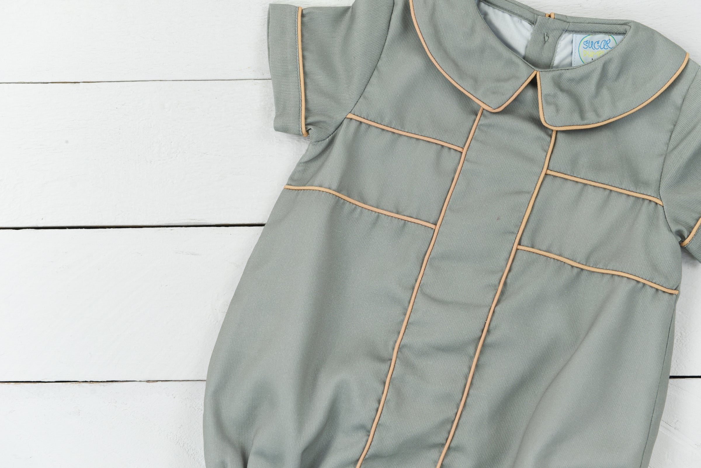 Olive and Ivory Blooms Boy Bubble