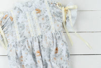 Olive and Ivory Blooms Girl Bubble