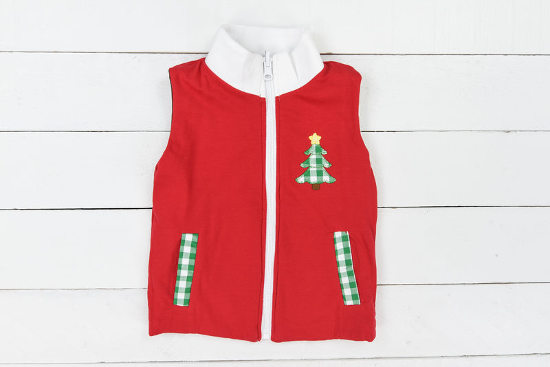 Boys Holiday Reversible Vest