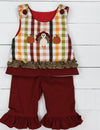 Girls Holiday Reversible Pant Set