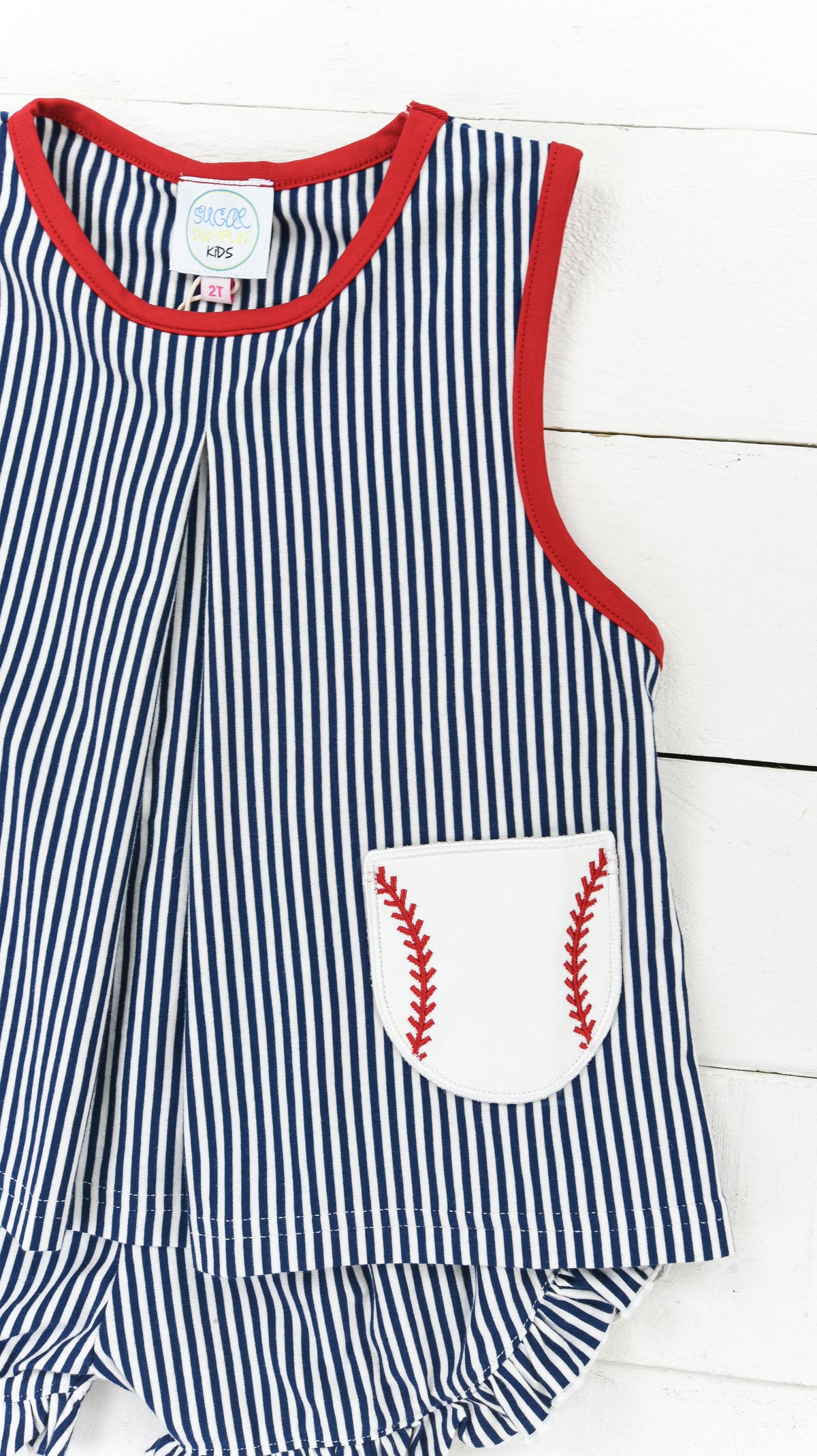 Girl Baseball Short Set