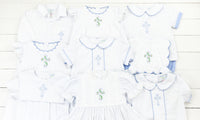 Girls Blue Cross Diaper Set