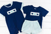 Boys Smocked Whale Shorts Set
