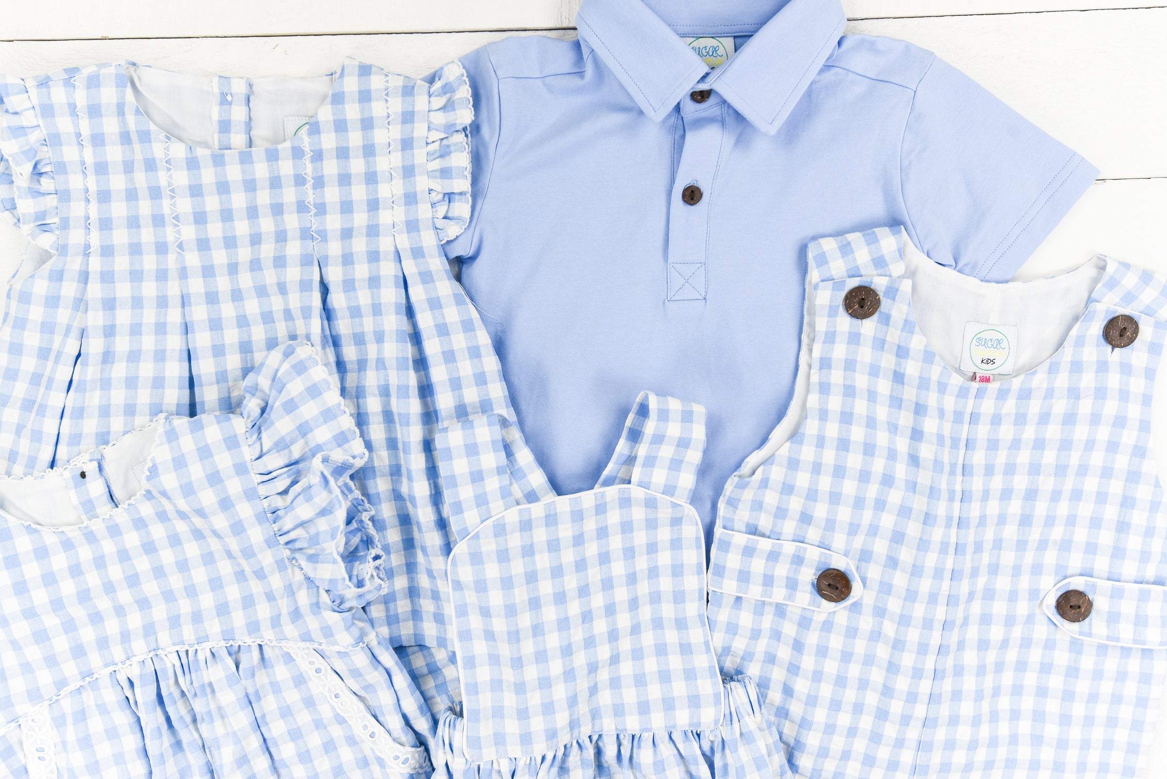 Girls Baby Blue Shorts Set