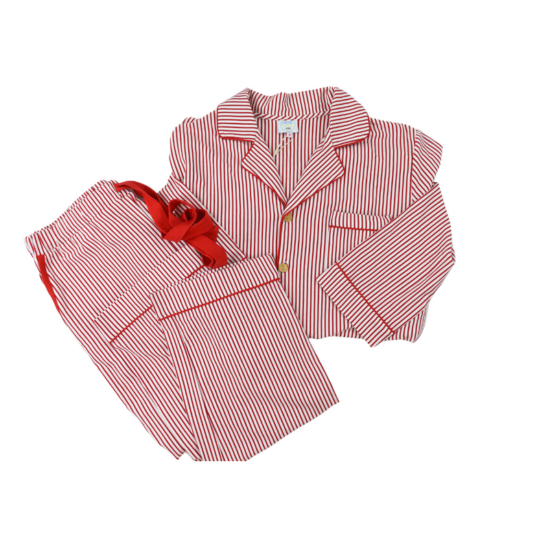 Classic Christmas PJ Unisex Stripe Set