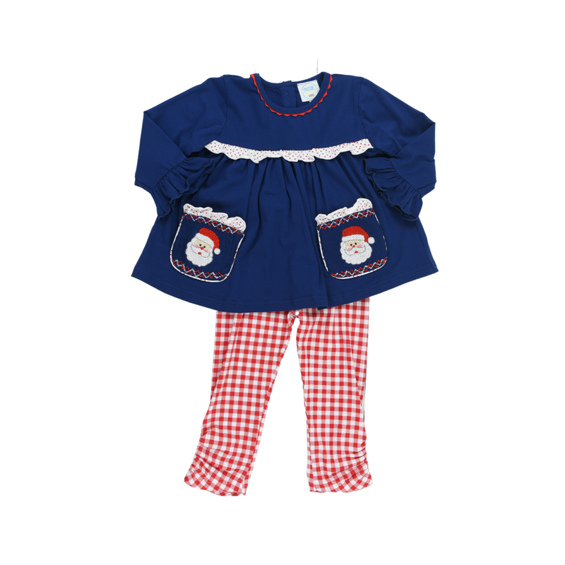 Here Comes Santa Clause Girls Pants Set