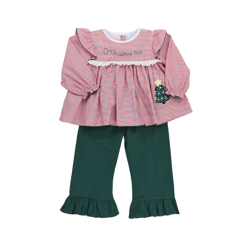 O' Christmas Tree Girls Pants Set