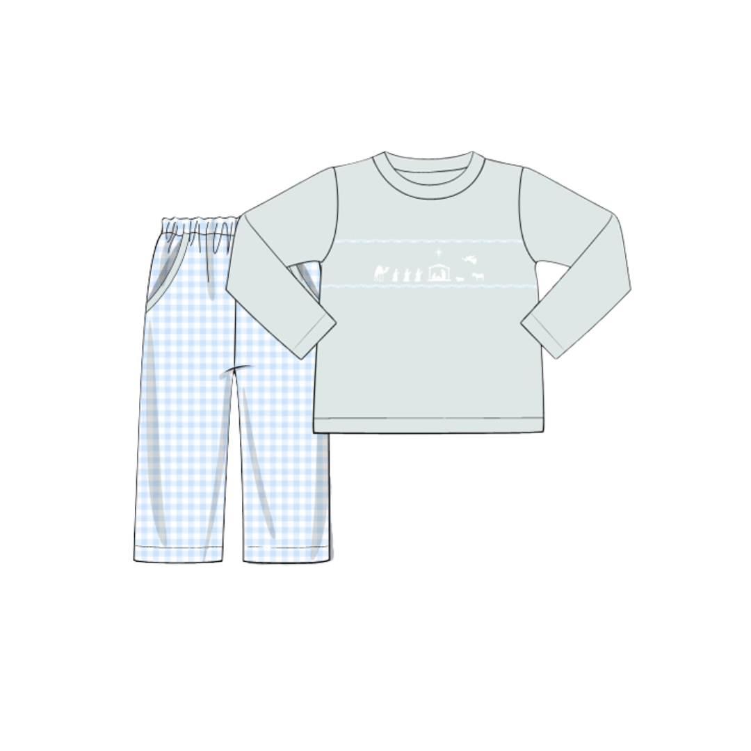 Sweet Nativity Boys Pant Set