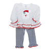 Applique Santa Girls Pants Set