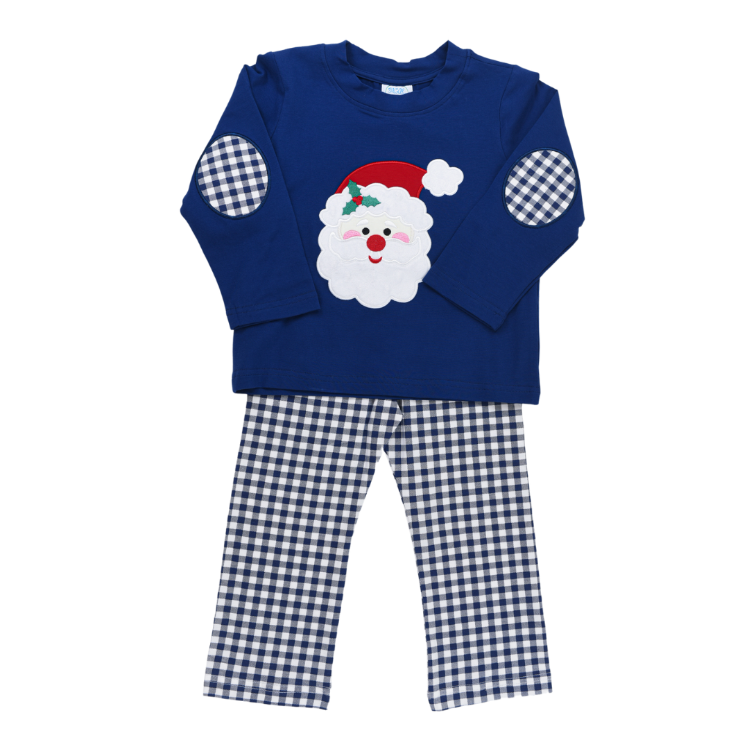 Applique Santa Boys Pants Set