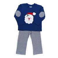 Applique Santa Boys Pants Set