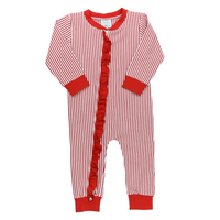 Classic Christmas Girl Ruffle Zippy