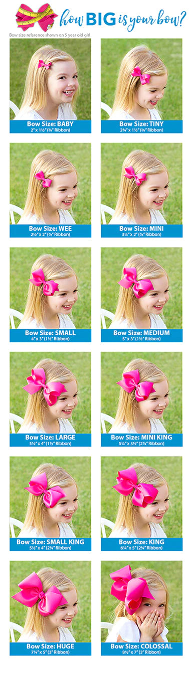 Huge Classic Grosgrain Girls Hair Bow-Light Pink