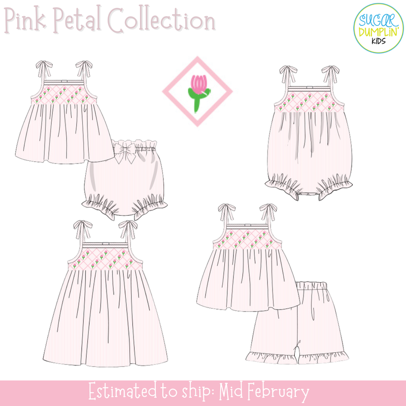 PO110: Pink Petal Girls Bloomer Set