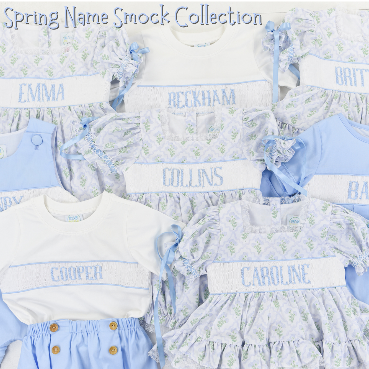 PO110: Spring Name Smock Boys Shortall