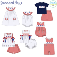 PO112: Smocked Flags Girls Bloomers
