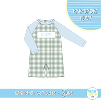 PO112: Name Smocked Swim Boys Rashguard