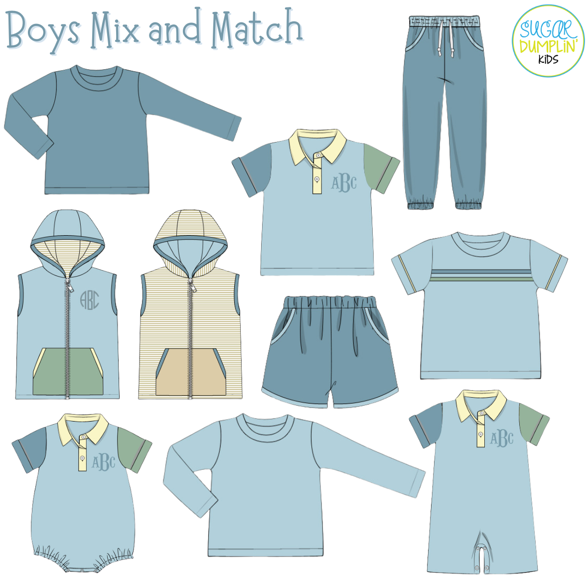 PO113: Mix and Match Boys Pants
