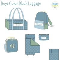 PO113: Boys Color Block Lunch Box