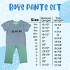 Boys Knit Smocked Tree Pant Set