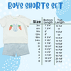 Boys Easter Tractor Shorts Set