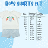 Boys School Bus Shorts Set