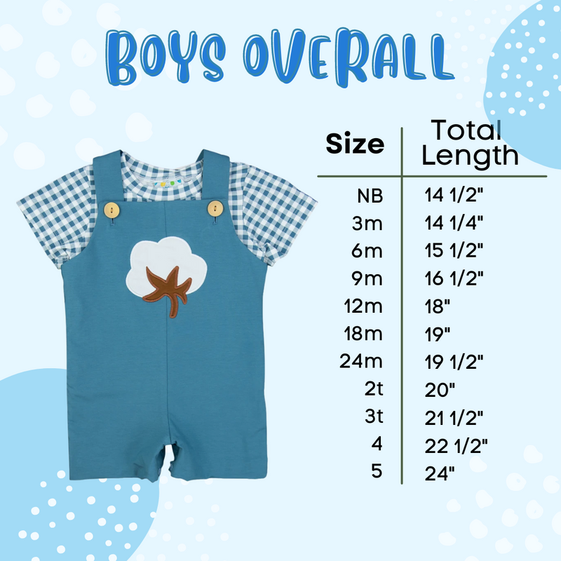 Boys Precious Pastels Overalls Set